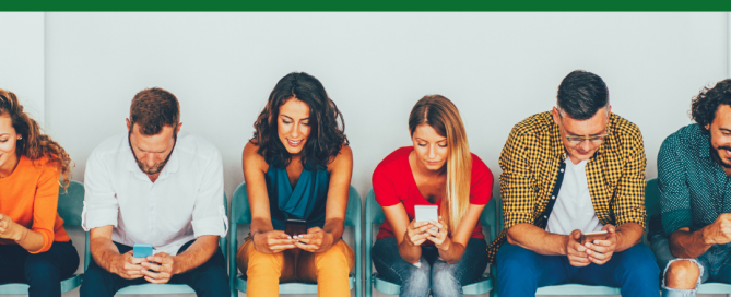 Business owner checking social media stats to grow online presence and drive sales
